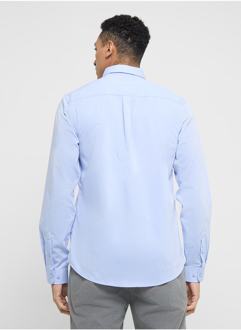 Robert Wood Long Sleeve Shirt   Single Pocket  - Image 2