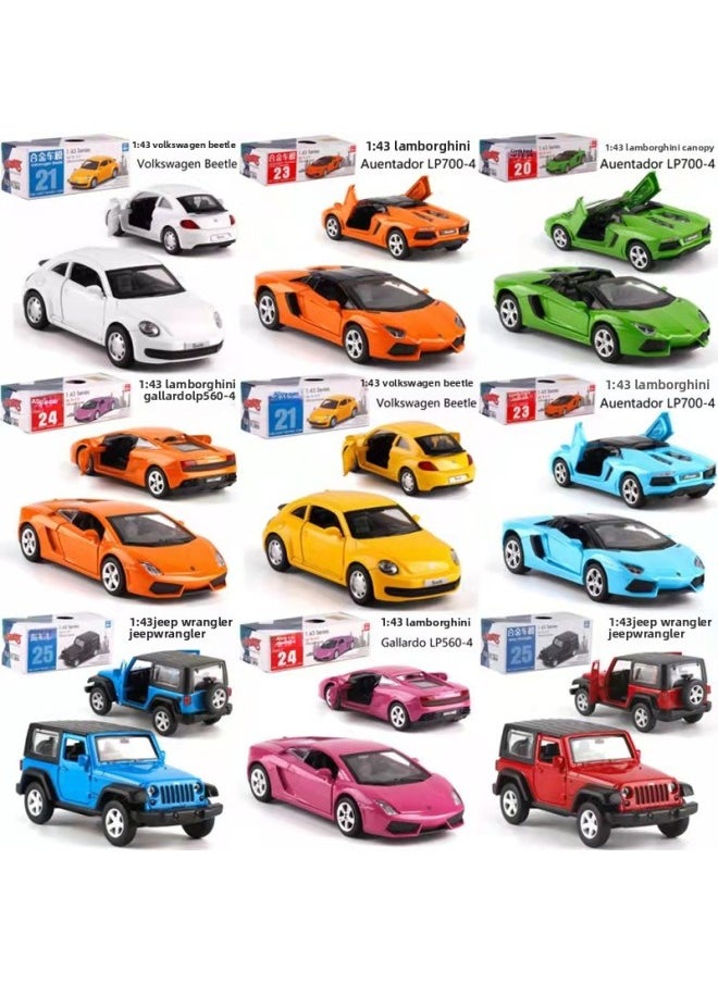 Generic Free Mail Genuine Color Po Real Alloy Car Model Toy Gift Simulation 1:43 Back To Open Door Gift Display Rack-Color:67060 Mitsubishi Lancer  - Image 3