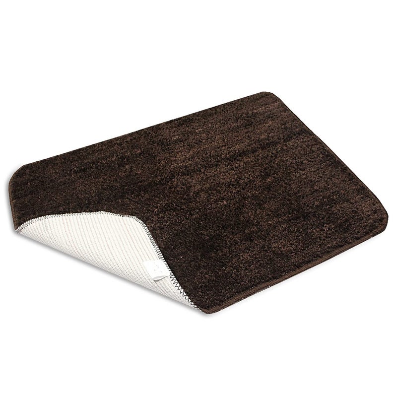 SKIVE India Stylish Anti Skid Backing Super Soft Velvet Feel Fur Bedside-skive2 Runner for Bedroom Living Room Floor Home Decoration (Coffee, 40 x 120 CM) 1Pcs - Image 5