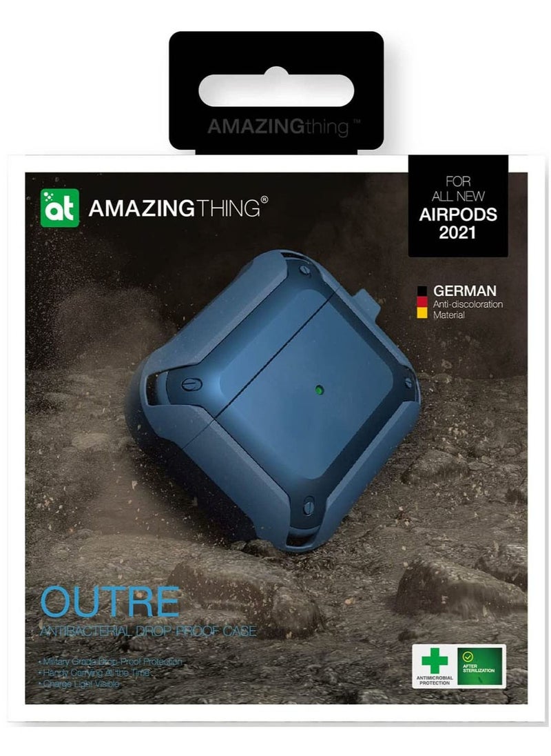 Outre Case Cover for Airpods 3 (3rd Generation) - Blue