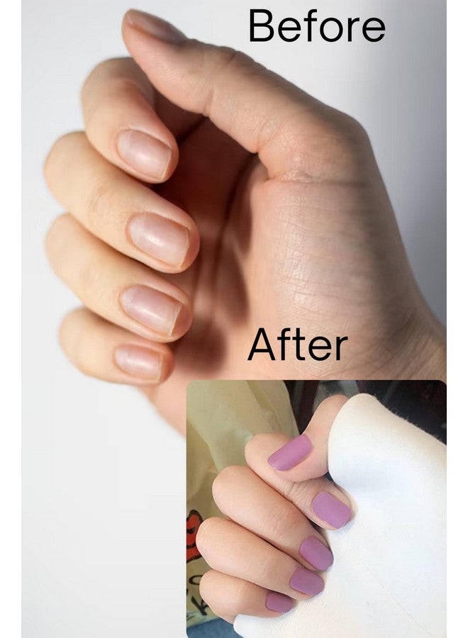 KLOSS BEAUTY KLOSS BEAUTY MATT FLING SHORT SQUARE press on nails Artificial Nails, Reusable Fake Nails, Set of 22 false nails Universally sized nail extensions for women Press- On nails, Longlasting fake nails with Glue MATT Finish ( Pink ) - Image 2