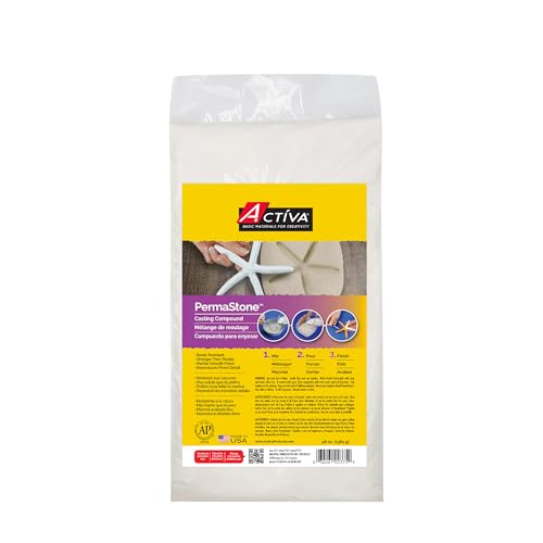Activa PermaStone Casting Compound, 48-oz (1.36kg) | Strong & Durable, Reproduces Fine Details, Dries White - Image 1
