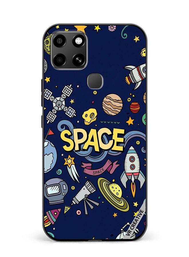 VR CREATIVE Protective Case Cover For Infinix Smart 6 Space Design Multicolour - Image 1