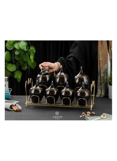 Rosa By Fathy Mahmoud Porcelain seasoning set, 7 s, black, 7012 #3  - Image 2