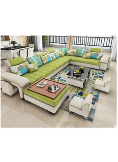 Comfynest U Shaped Corner Sofa Wood Frame High Density Cushions  - Image 1