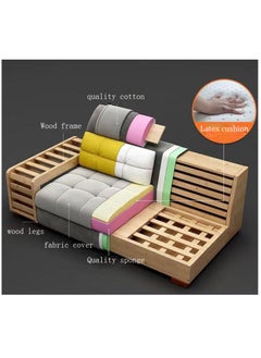 Comfynest U Shaped Corner Sofa Wood Frame High Density Cushions  - Image 2