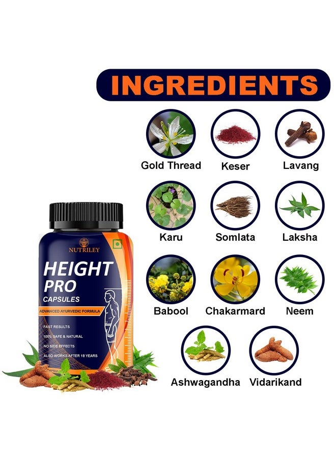 Nutriley Height Capsules For Women & Men 60 Capsules (Pack Of 1)  - Image 4