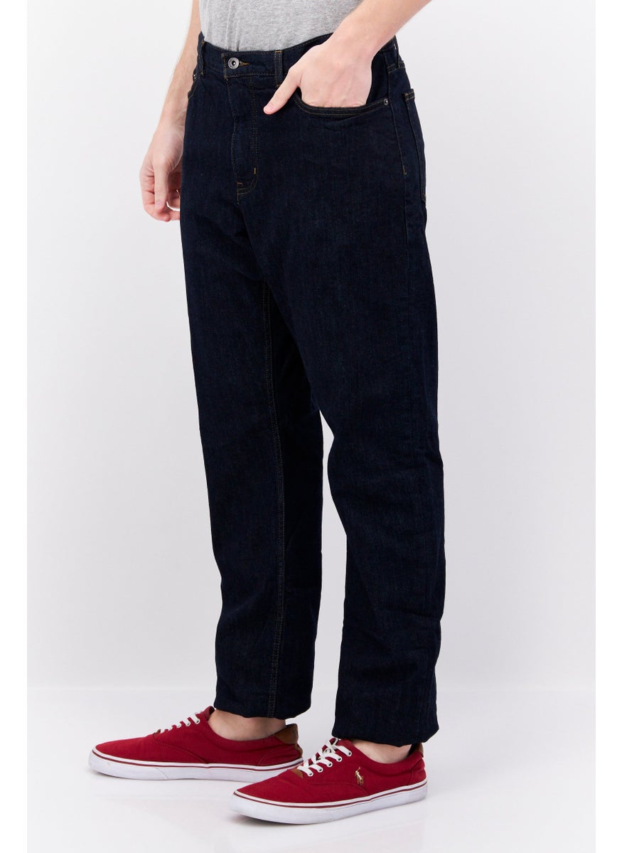 Eddie Bauer - Men Regular Fit Solid Non Stretchable Denim Jeans, Navy - Image 1