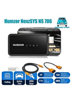 HUMZOR NexzSYS NS 706 NS706 Full System OBD2 Car Computer Scanner Full System 17 Reset Services ECU Key Programmer obd Diagnostic Tools  - Image 2