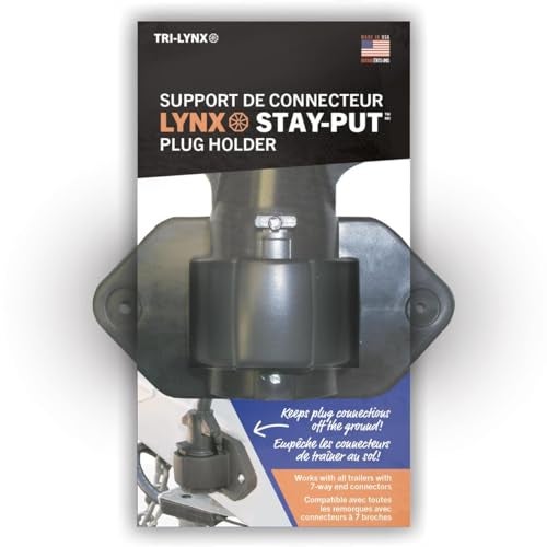 Tri-Lynx TRI Linx 8200B Lynx Stay-Put Plug Holder, Black - Image 1