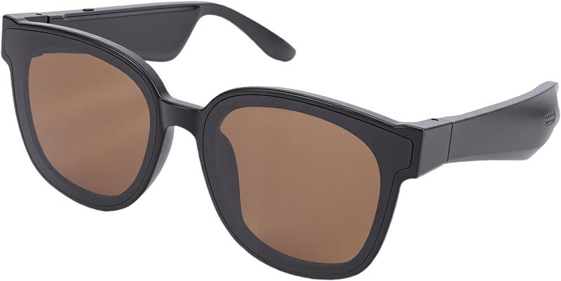 Sorandy Translation Sunglasses, Smart AI Glasses, Glasses with Real Time 164 Languages Translation, Speakers & Mics, Touch Voice Control, Blackish Green (Tea Brown) - Image 4