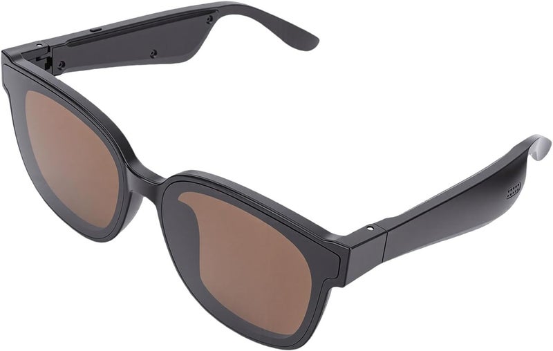 Sorandy Translation Sunglasses, Smart AI Glasses, Glasses with Real Time 164 Languages Translation, Speakers & Mics, Touch Voice Control, Blackish Green (Tea Brown) - Image 1
