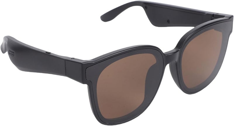Sorandy Translation Sunglasses, Smart AI Glasses, Glasses with Real Time 164 Languages Translation, Speakers & Mics, Touch Voice Control, Blackish Green (Tea Brown) - Image 3