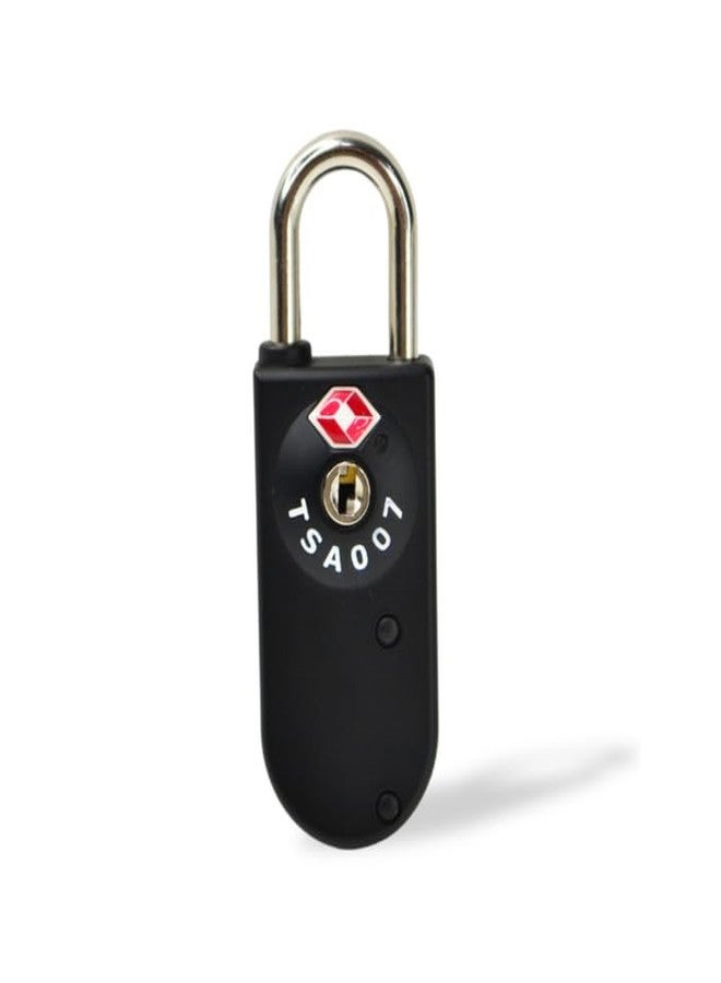 سكروس طقم هدايا قفل السفر من سكروس TSA مع مفتاحين بطاقيين لحماية الأمتعة - أسود - Image 4