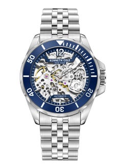Kenneth Cole New York Kenneth Cole New York 43mm Automatic Men's Watch with Blue Dial & Stainless Steel Bracelet  - Image 1