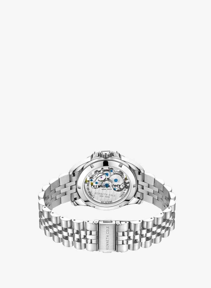 Kenneth Cole New York  Kenneth Cole New York 43mm Automatic Men's Watch with Blue Dial & Stainless Steel Bracelet for Men | Best Price UAE