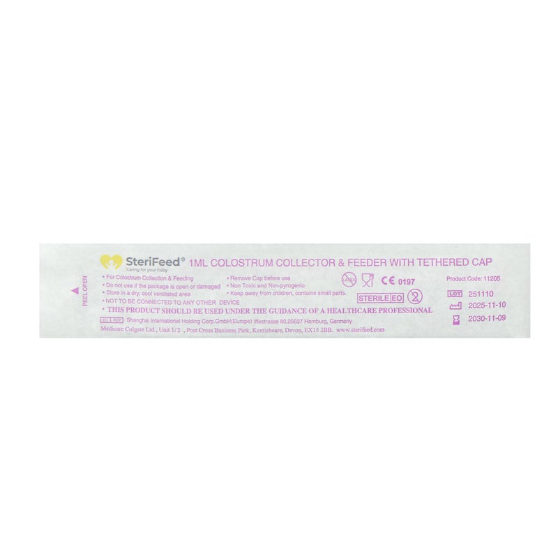 Sterifeed Colostrum Collector & Feeder Syringe, 1ml, Sterile, Pack of 25, - Image 4