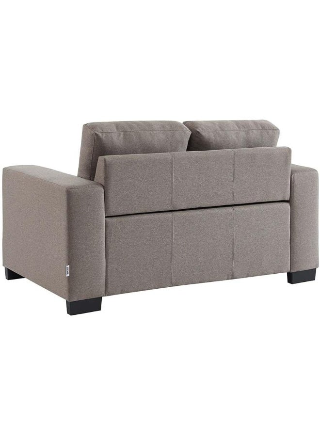 Comfynest Comfynest Byron 2-Seater Fabric Sofa Taupe With 2-Year Warranty 150X89X88Cm Taupe - Image 2