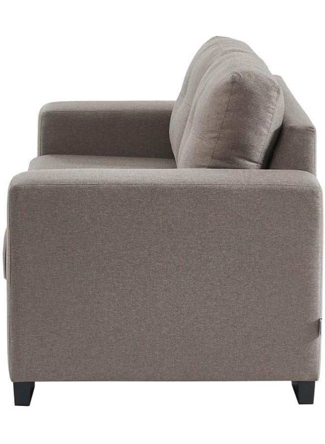 Comfynest Comfynest Byron 2-Seater Fabric Sofa Taupe With 2-Year Warranty 150X89X88Cm Taupe - Image 3