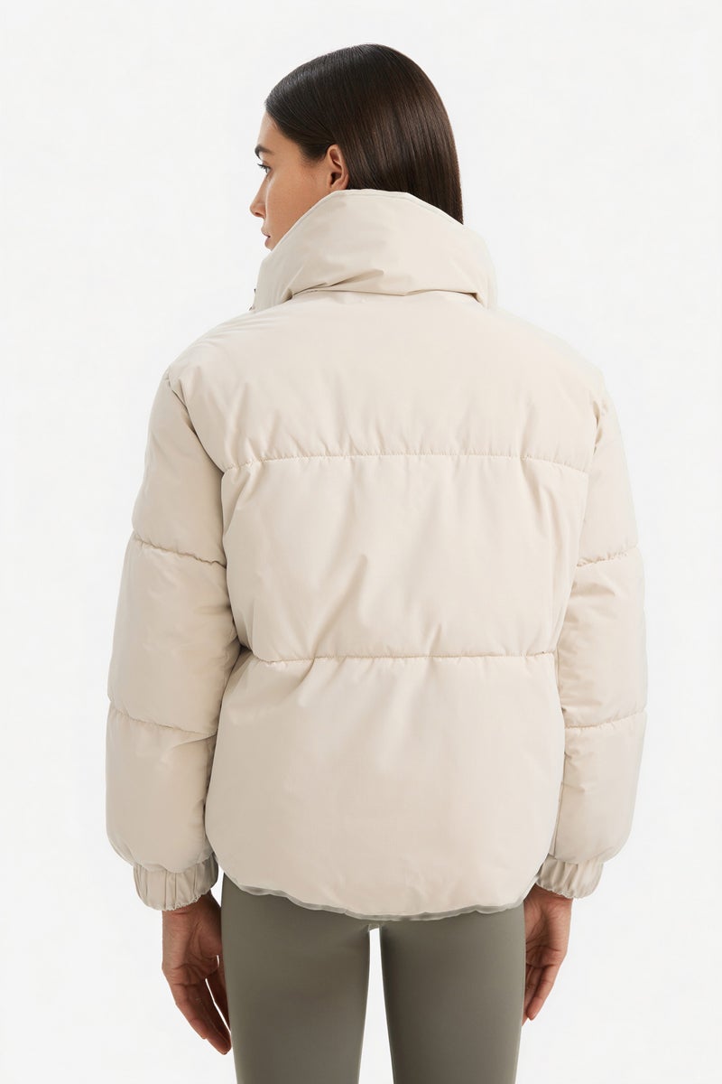 ديفاكتو جاكيت بامب وتر بروف اوفر سايز بياقة عالية من DeFactoFit - Image 4