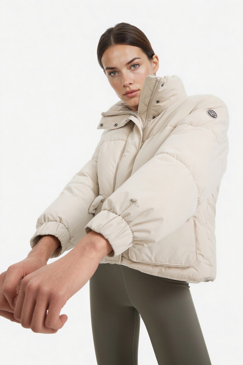 ديفاكتو جاكيت بامب وتر بروف اوفر سايز بياقة عالية من DeFactoFit - Image 2