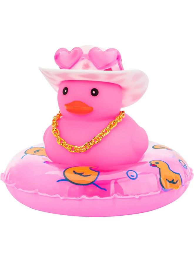 wonuu Pink Car Accessories Rubber Ducks Dashboard Decorations Rubber Duck Pink Accessories Duck Car Accessories Dashboard Duck Car Decorationscar Ducks For Dashboard Car Duck Car Dashboard Decorations - Image 2