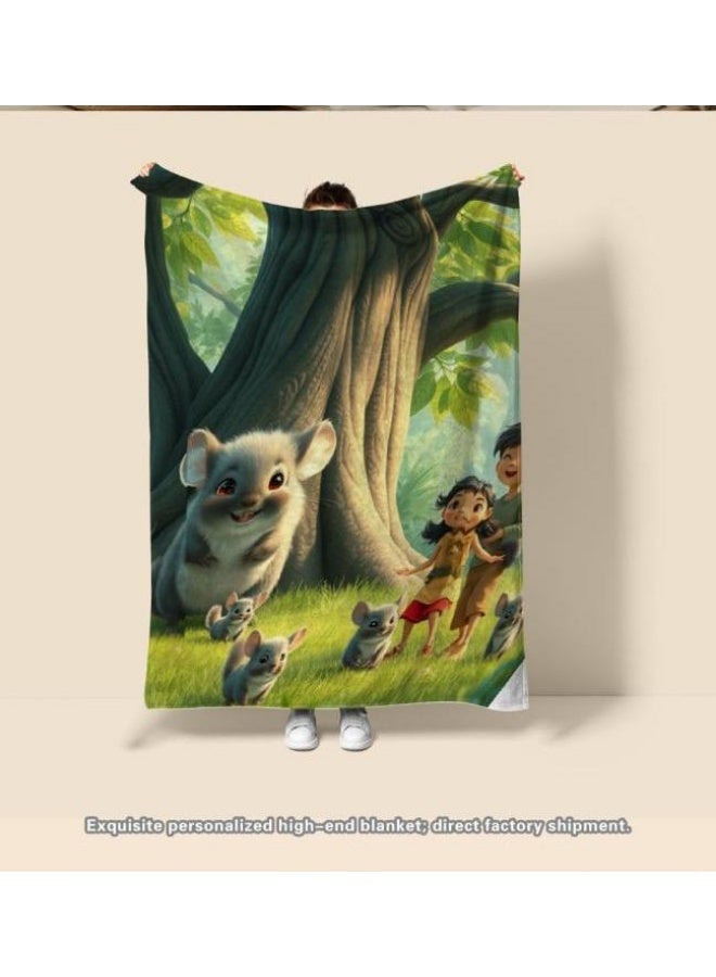 general Children's or student cartoon flannel thin blanket (warm and comfortable, suitable for sleep, games) 100cm*150cm - 230 - Image 4