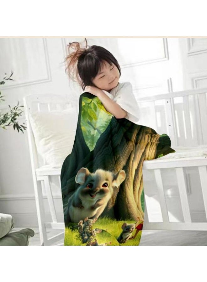 general Children's or student cartoon flannel thin blanket (warm and comfortable, suitable for sleep, games) 100cm*150cm - 230 - Image 3