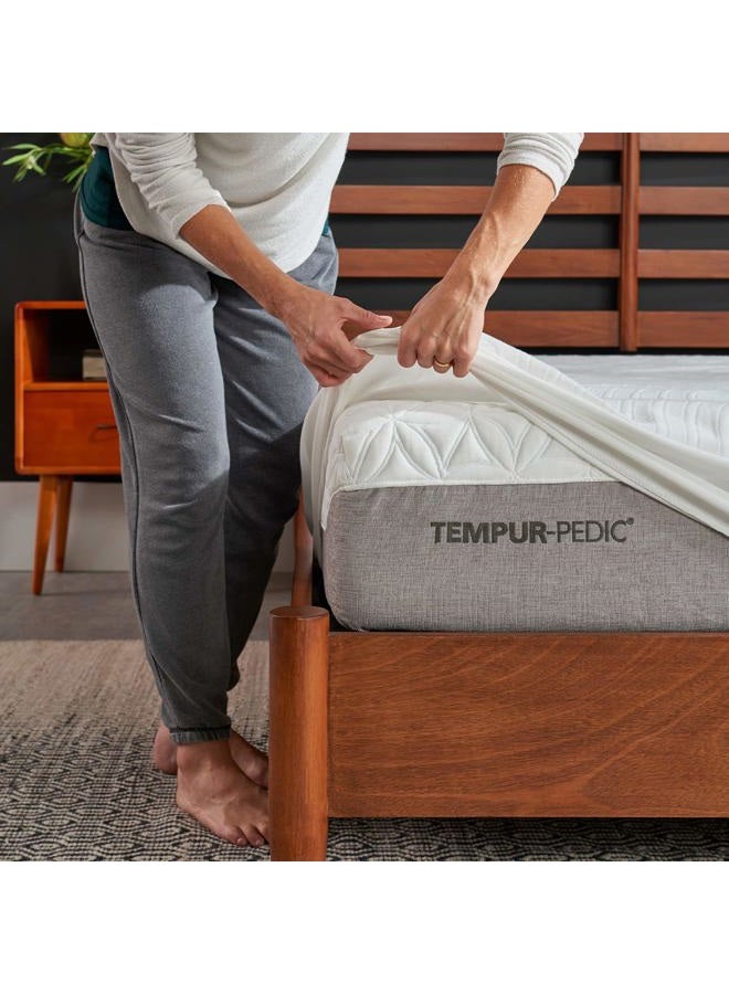 Tempur-Pedic حامي مرتبة تمبور-بيديك TEMPUR-Protect المقاوم للماء، كينغ، أبيض - Image 2