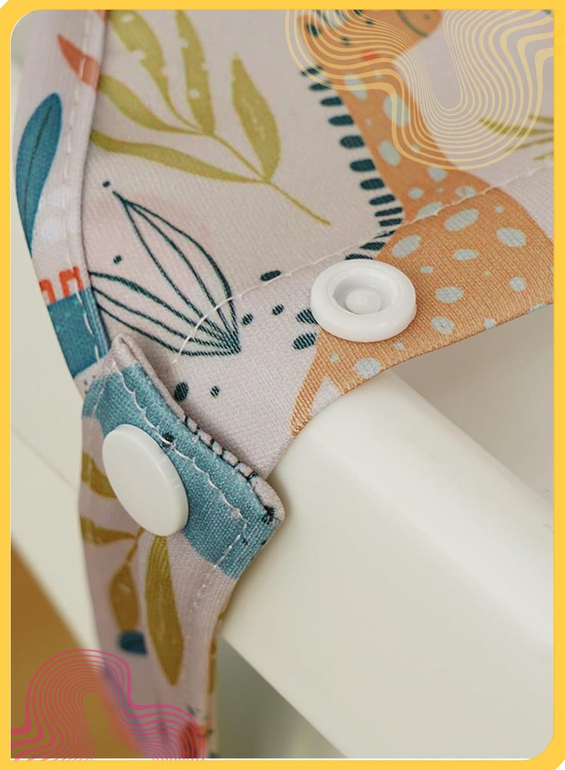 She&Little Long Sleeve Baby Bib Waterproof Adjustable Feeding Smock Bib Mess-Proof Baby Apron with Highchair and Table Attachment for 6–24 Months (Animal Paradise) - Image 3