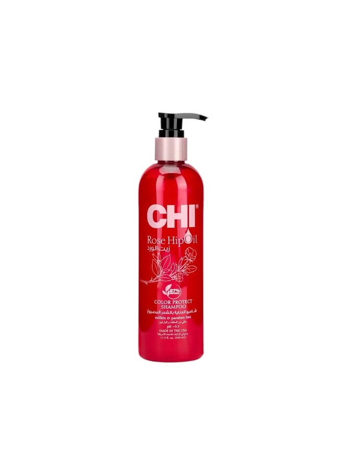 CHI Chi Rose Hip Oil Color Nurture Protecting Shampoo & Conditioner 11.5oz  - Image 2