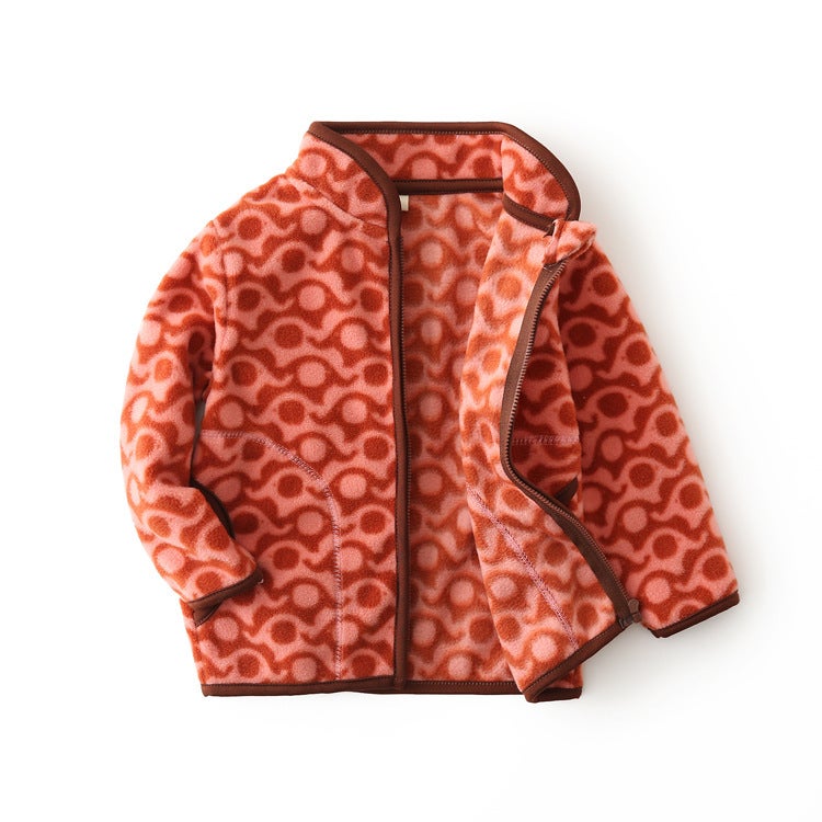 Kunkka 2021 New Children'S Cartoon Printed Polar Fleece Coat Dinosaur Heart Cute Style - Image 1