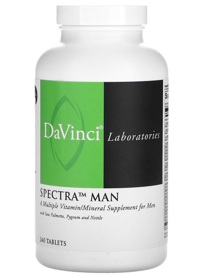 DaVinci Laboratories of Vermont Spectra Man Multiple Vitamin/Mineral 240 Tablets