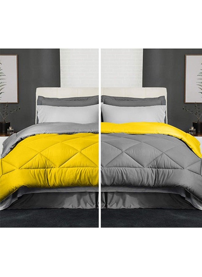 Tiba Snooze,Winter quilt double face,160*235 cm, Gray &Yellow  - Image 1