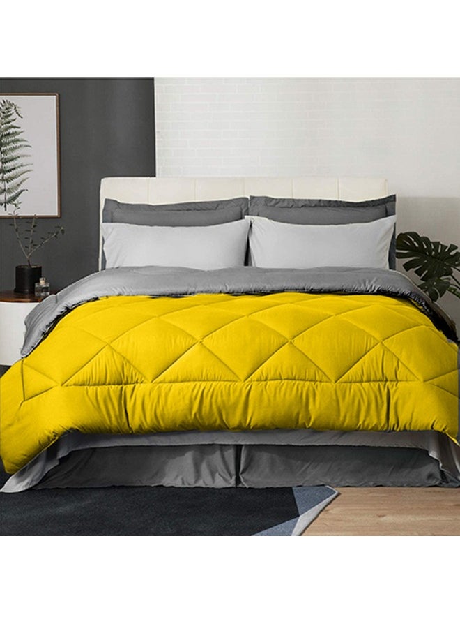 Tiba Snooze,Winter quilt double face,160*235 cm, Gray &Yellow  - Image 3