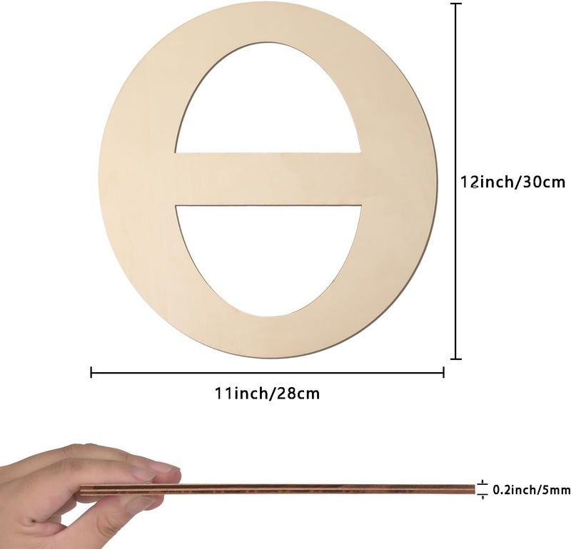 Focal20 Large Wooden Greek Letters 12 Inch Unfinished Greek Wooden Letters Θ Theta Wood Alphabet Letters for Wall Decor DIY Crafts Sorority Fraternity Party Decoration Birthday Gift Nursery Home Wall Art - Image 2