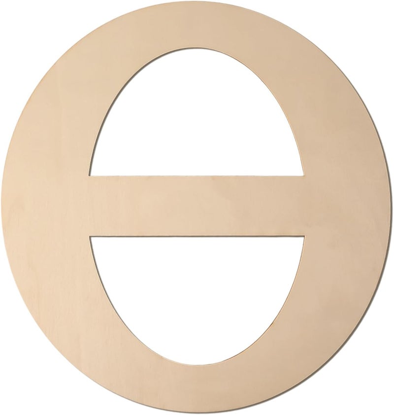Focal20 Large Wooden Greek Letters 12 Inch Unfinished Greek Wooden Letters Θ Theta Wood Alphabet Letters for Wall Decor DIY Crafts Sorority Fraternity Party Decoration Birthday Gift Nursery Home Wall Art - Image 1
