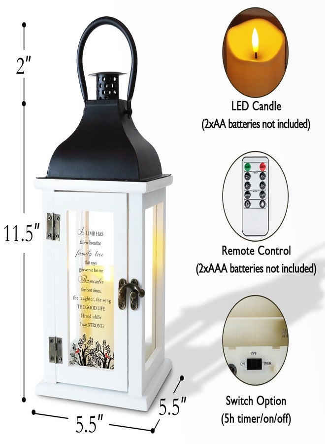 Homemory Memorial Lantern Bereavement Sympathy Gifts for Loss of Loved One, Memorial Gifts for Loss of Mother Loss of Father in Memory of Loved One Remembrance Gift with LED Candle & Remote - Image 4