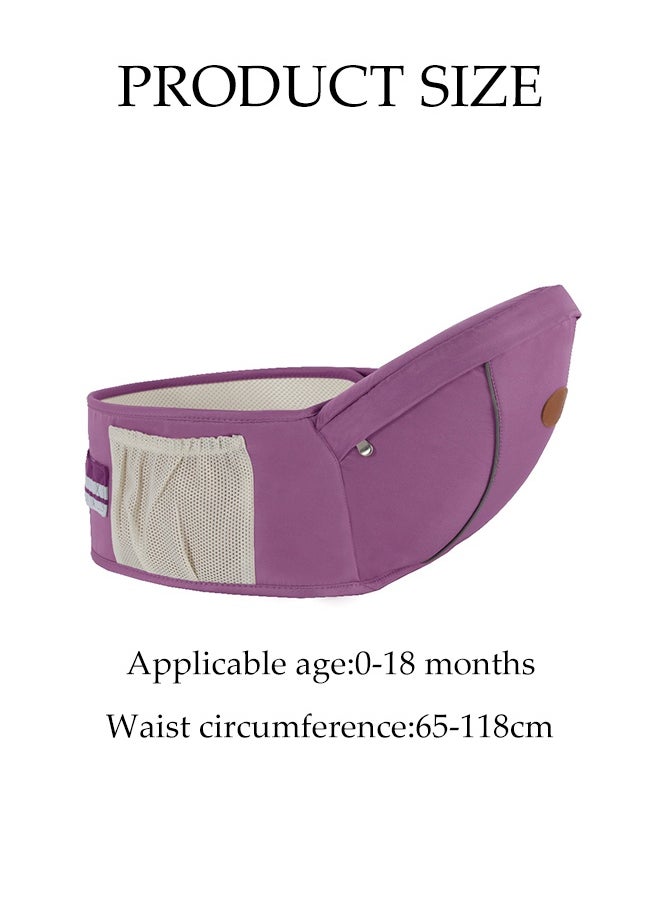 Generic Baby Hip Seat Carrier, Baby Waist Stool for Newborn to Toddler, Infant Ergonomic Waist Stool with Adjustable Strap,Safe Ultra-Comfortable Waist Carrier,Soft Base  - Image 2