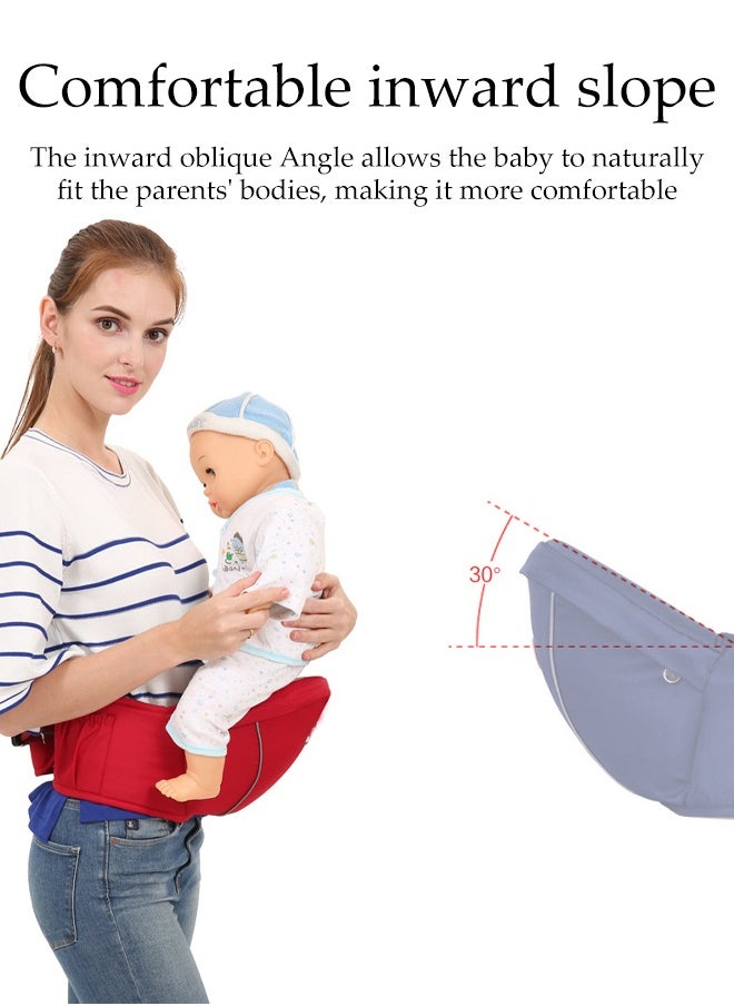 Generic Baby Hip Seat Carrier, Baby Waist Stool for Newborn to Toddler, Infant Ergonomic Waist Stool with Adjustable Strap,Safe Ultra-Comfortable Waist Carrier,Soft Base  - Image 5