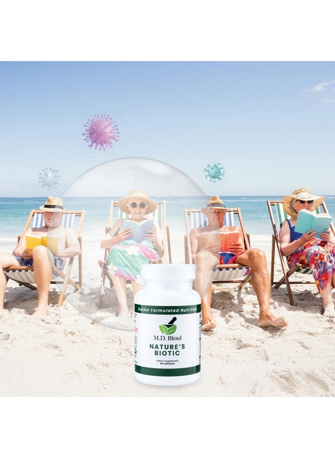 M.D. Blend Nature’s Biotic - Expert Formulated Supplement - Immune Functions & System Wellness - Key Vitamins & Minerals - Powerful Berberine, Oregano, Garlic, Magnesium, Zinc - 90 Capsules - Image 5