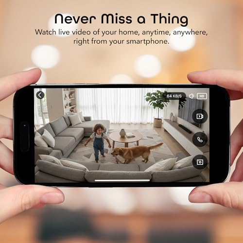 Geeni Look 2K 4MP Smart Indoor Security Camera – 1440p Ultra HD WiFi Pet & Baby Monitor with 2-Way Audio, Motion Detection Zones, 10m Night Vision, & USB-C Power – Works with Alexa & Google Assistant - Image 4