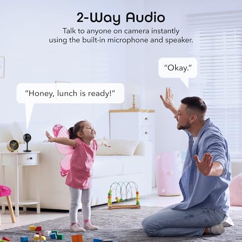 Geeni Look 2K 4MP Smart Indoor Security Camera – 1440p Ultra HD WiFi Pet & Baby Monitor with 2-Way Audio, Motion Detection Zones, 10m Night Vision, & USB-C Power – Works with Alexa & Google Assistant - Image 5