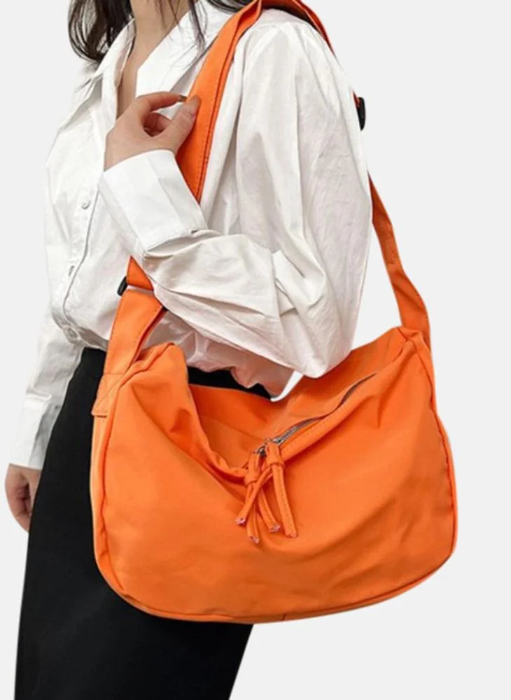 YUNIQEE Orange Plain Lifestyle Shoulder Bag