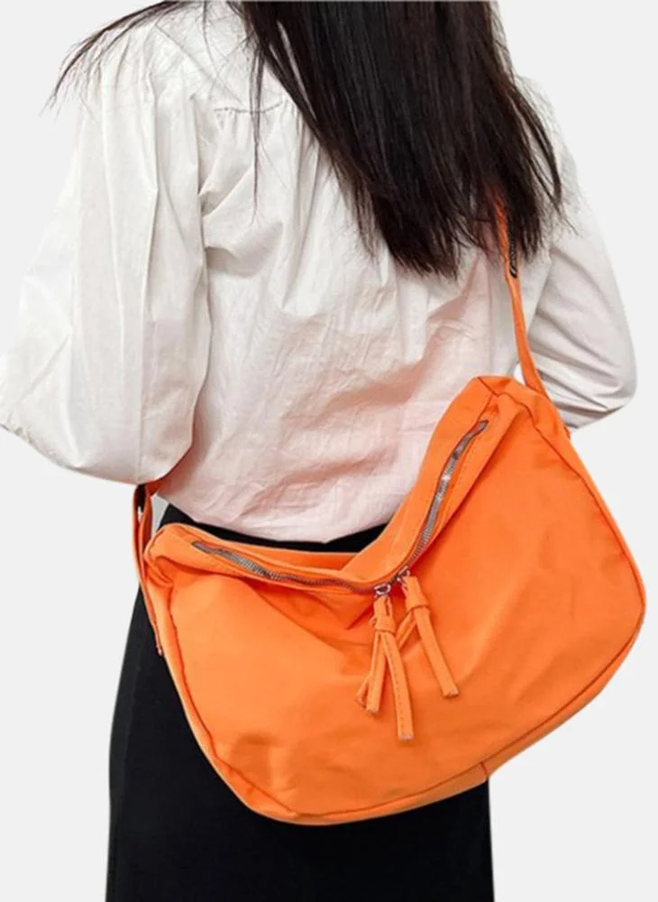 YUNIQEE Orange Plain Lifestyle Shoulder Bag
