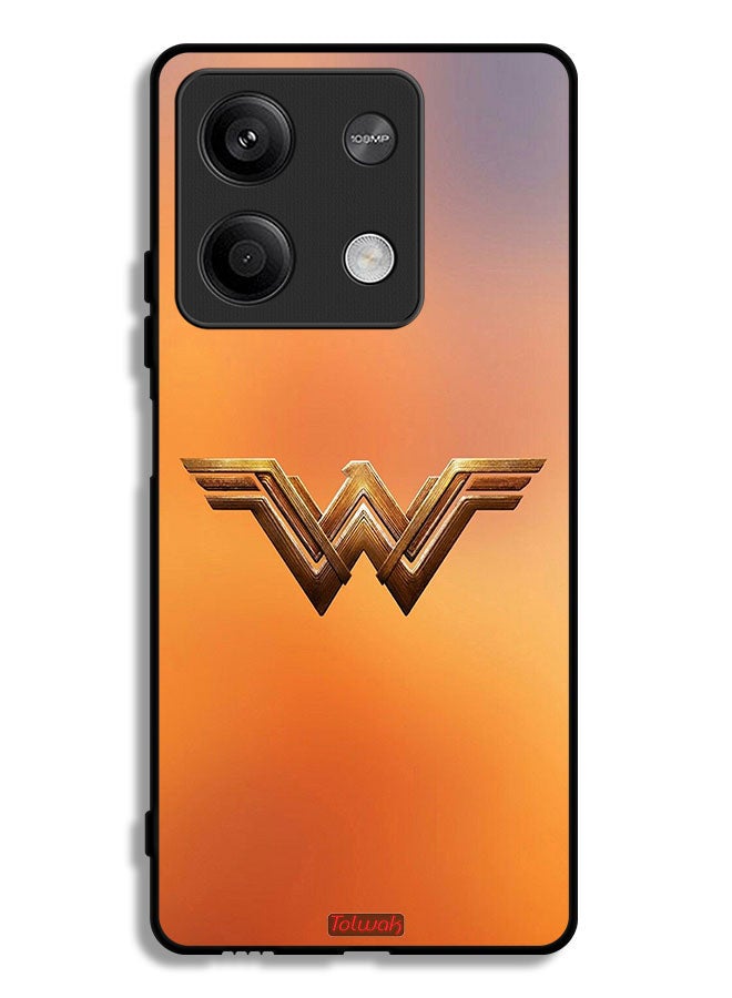 Tolwak Xiaomi Redmi Note 13 Protective Case Cover Wonder Women Logo - Image 1