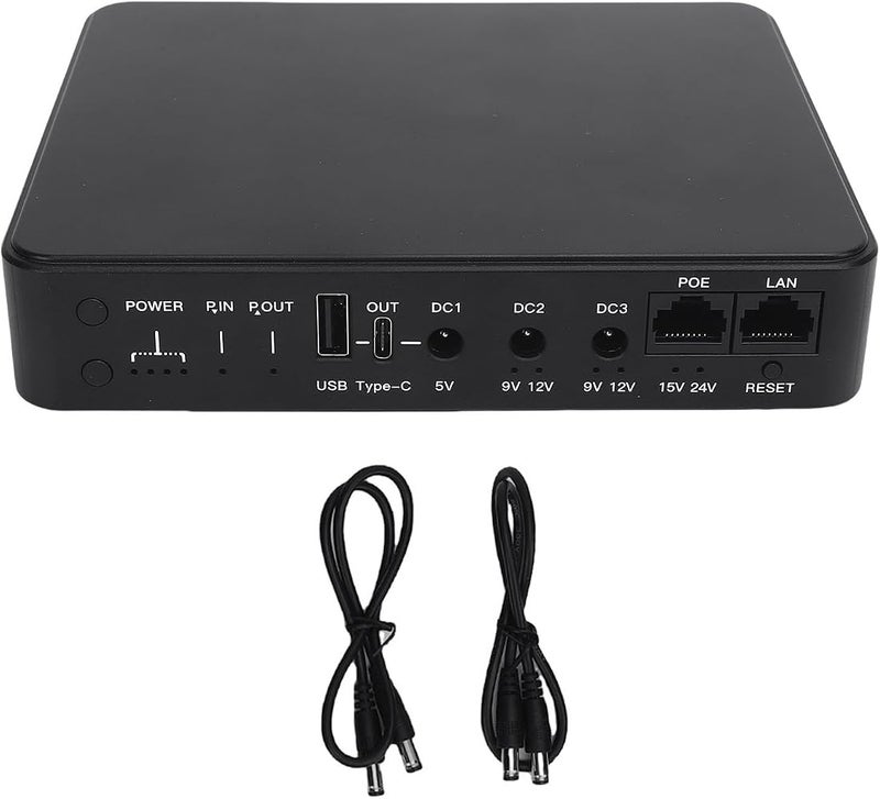 فياجاسافاميدو 1 ViaGasaFamido بطارية احتياطية UPS مصغرة، 10400mAh مزود طاقة غير منقطع مع 6 منافذ للراوتر والكاميرا POE 15V 24V USB DC 5V 9V 12V، غلاف مقاوم للحريق، خيارات إخراج متعددة - Image 1