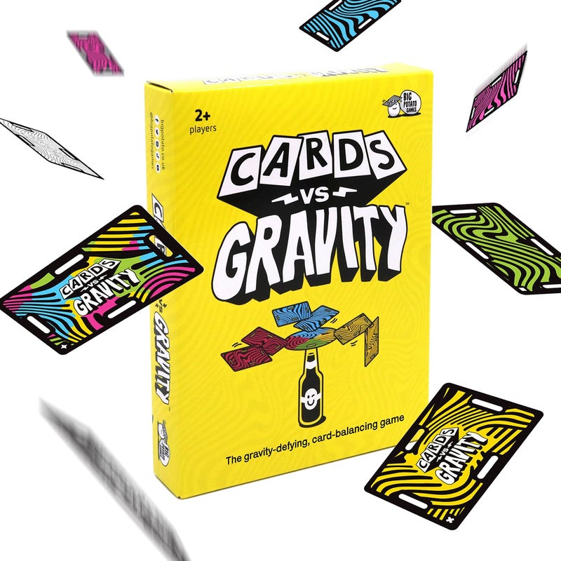 Big Potato Cards vs Gravity: The Gravity-Defying, Card-Balancing Game | Fun Card Game | 2-4 Players - Image 1