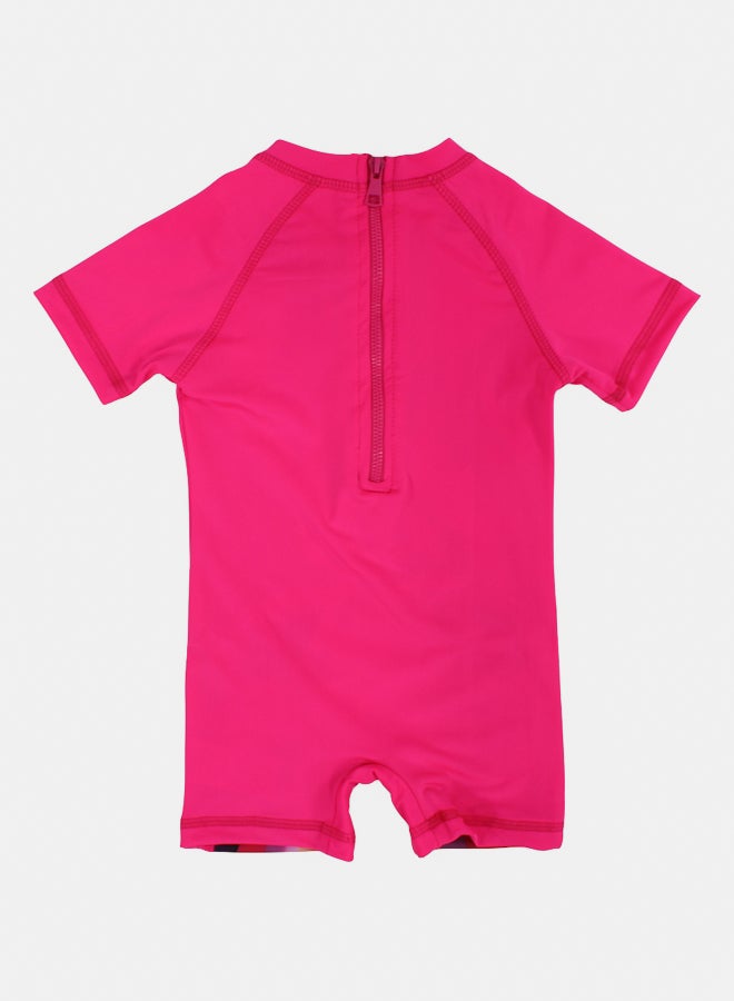 I.Wear I.Wear Girls Overall Swimsuit – Fuchsia with Barbie Print - Image 2