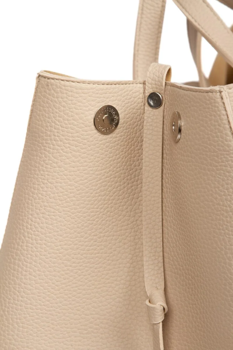 Bahels Women's Special Production Beige Pinterest Hand and Shoulder Bag